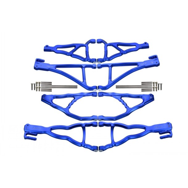 ALUMINIUM FRONT+REAR UPPER & LOWER SUSPENSION ARM (FOR E-REVO 560871, REVO, SUMMIT) --ER4567