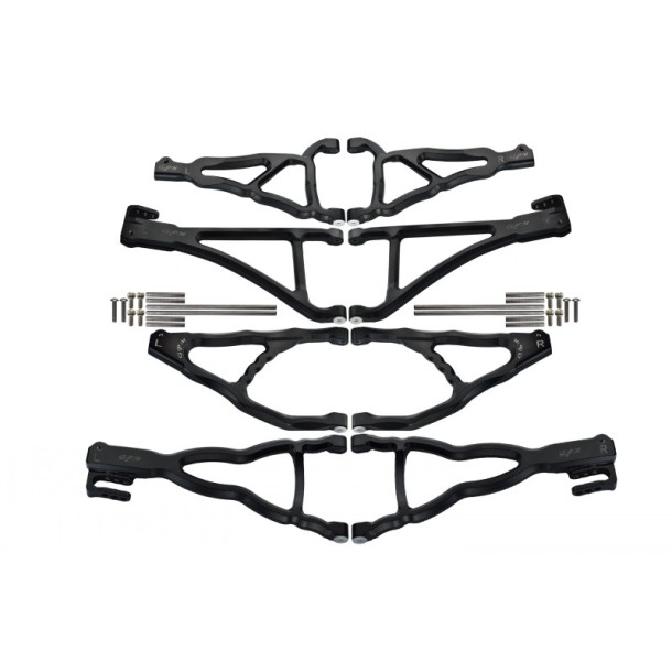 ALUMINIUM FRONT+REAR UPPER & LOWER SUSPENSION ARM (FOR E-REVO 560871, REVO, SUMMIT) --ER4567