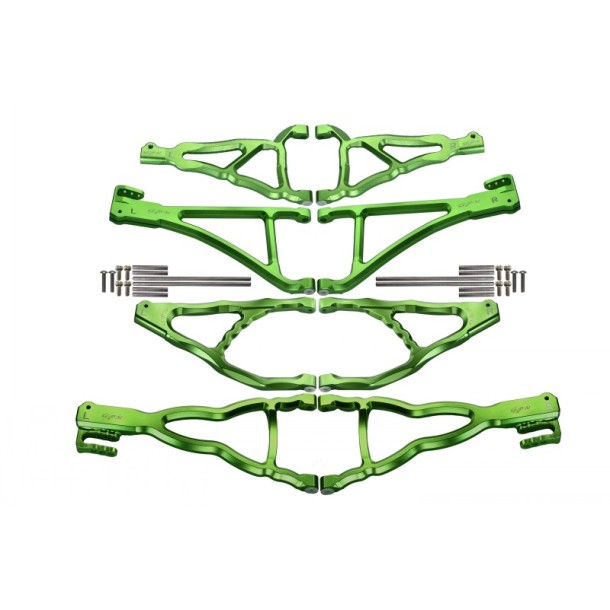 ALUMINIUM FRONT+REAR UPPER & LOWER SUSPENSION ARM (FOR E-REVO 560871, REVO, SUMMIT) --ER4567