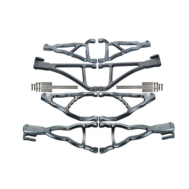 ALUMINIUM FRONT+REAR UPPER & LOWER SUSPENSION ARM (FOR E-REVO 560871, REVO, SUMMIT) --ER4567