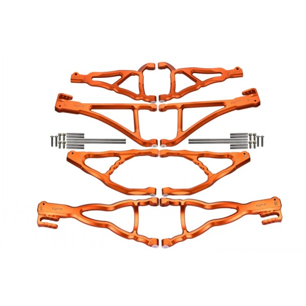 ALUMINIUM FRONT+REAR UPPER & LOWER SUSPENSION ARM (FOR E-REVO 560871, REVO, SUMMIT) --ER4567