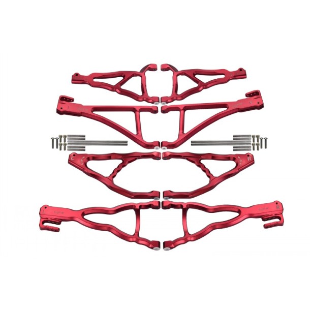 ALUMINIUM FRONT+REAR UPPER & LOWER SUSPENSION ARM (FOR E-REVO 560871, REVO, SUMMIT) --ER4567