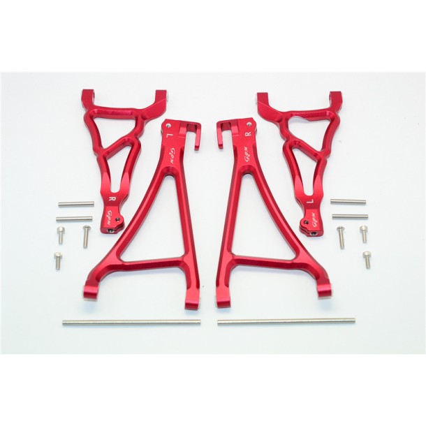 ALUMINIUM FRONT UPPER & LOWER SUSPENSION ARM (FOR E-REVO 560871, REVO, SUMMIT) --ER5455