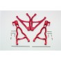 ALUMINIUM REAR UPPER & LOWER SUSPENSION ARM (FOR E-REVO 560871, REVO, SUMMIT) --ER5657