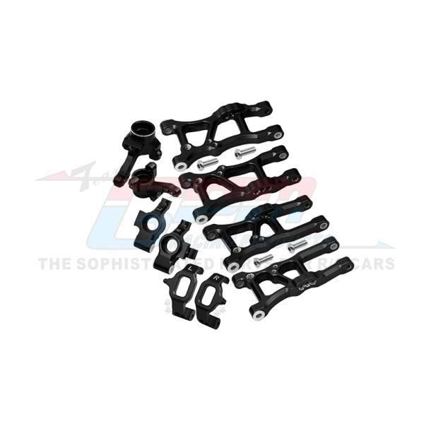 ALUMINUM F LOWER ARMS, R LOWER ARMS, F+R KNUCKLE ARMS, FRONT C HUBS--GT1921225556