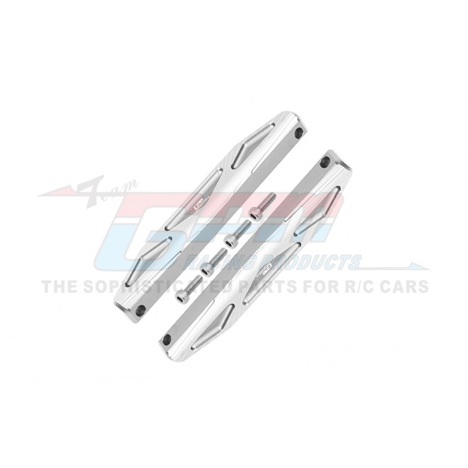 ALUMINUM CHASSIS NERF BARS (SILVER INLAY A VERSION) -6PC SET--HS014XA