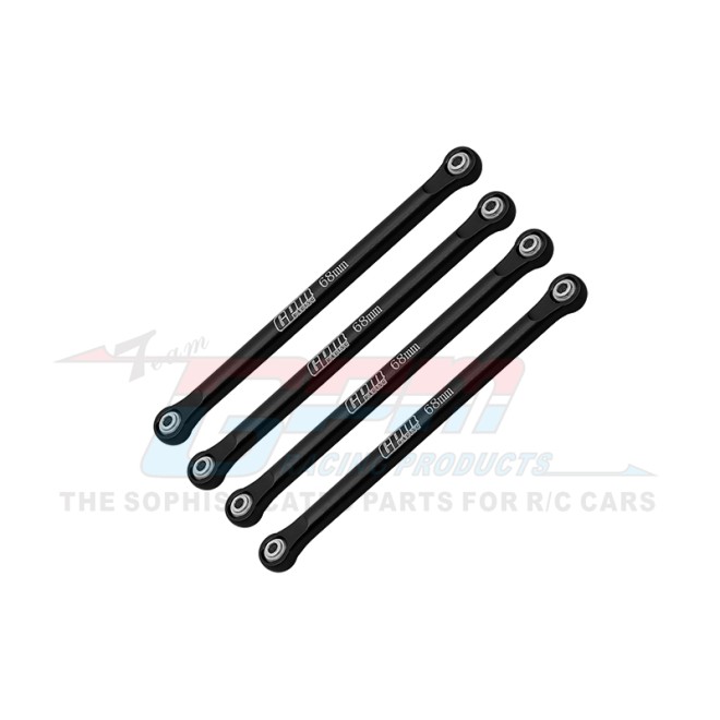 ALUMINUM 7075 UPPER 4-LINK BAR SET--LMTM049FR