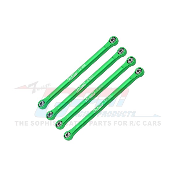 ALUMINUM 7075 UPPER 4-LINK BAR SET--LMTM049FR