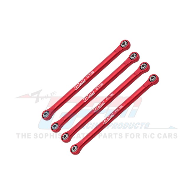 ALUMINUM 7075 UPPER 4-LINK BAR SET--LMTM049FR