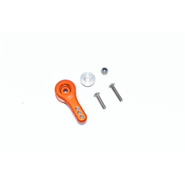 ALUMINUM 25T SERVO HORN W. BUILT-IN SPRING (3 POSITIONING HOLES)--MAK025TA/3H