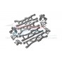 ALUMINUM FRONT C-HUBS,  FRONT+REAR KNUCKLE ARMS+FRONT &REAR LOWER ARMS--MAKS100