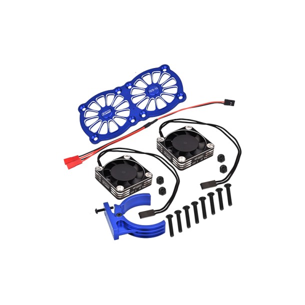 ALUMINUM 7075-T6 MOTOR HEATSINK WITH DUAL METAL FRAME WATERPROOF COOLING FAN AND ADJUSTABLE MOUNT--MAKX018FANC