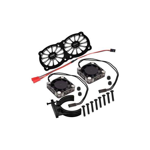 ALUMINUM 7075-T6 MOTOR HEATSINK WITH DUAL METAL FRAME WATERPROOF COOLING FAN AND ADJUSTABLE MOUNT--MAKX018FANC