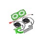 ALUMINUM 7075-T6 MOTOR HEATSINK WITH DUAL METAL FRAME WATERPROOF COOLING FAN AND ADJUSTABLE MOUNT--MAKX018FANC