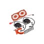 ALUMINUM 7075-T6 MOTOR HEATSINK WITH DUAL METAL FRAME WATERPROOF COOLING FAN AND ADJUSTABLE MOUNT--MAKX018FANC