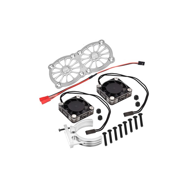 ALUMINUM 7075-T6 MOTOR HEATSINK WITH DUAL METAL FRAME WATERPROOF COOLING FAN AND ADJUSTABLE MOUNT--MAKX018FANC