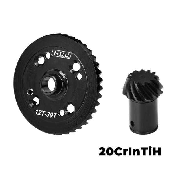 20CrInTiH STEEL FRONT / REAR MAIN DIFF GEAR SET 39/12T SPIRAL FOR ARRMA 1/5 KRATON / OUTCAST 8S EXB