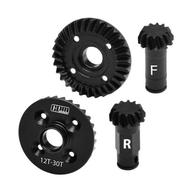 MEDIUM CARBON STEEL 30/12T FRONT AND REAR DIFFERENTIAL GEAR SET FOR ARRMA 1/18 GRANITE GROM / 1/14 TYPHON GROM / 1/16 MOJAVE GROM