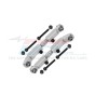 ALUMINUM 7075+STAINLESS STEEL ADJUSTABLE FRONT STEERING LINKS FOR TEKNO 1/10 MT410 2.0 4X4 PRO