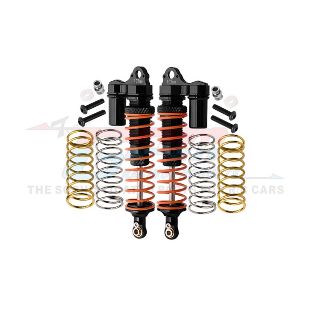 ALUMINUM REAR ADJUSTABLE L-SHAPE PIGGY BACK SHOCKS 102MM --RUS4102R/L