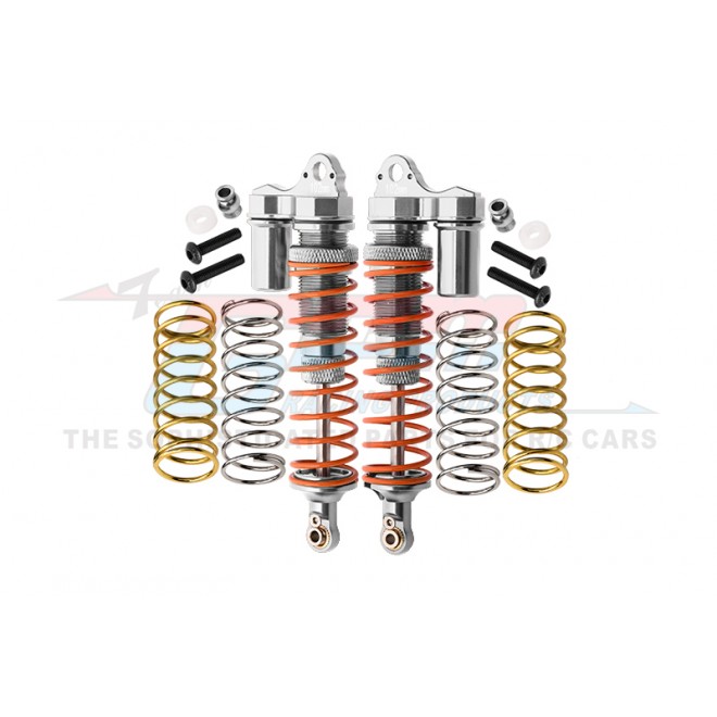 ALUMINUM REAR ADJUSTABLE L-SHAPE PIGGY BACK SHOCKS 102MM -14PC SET--RUS4102R/L