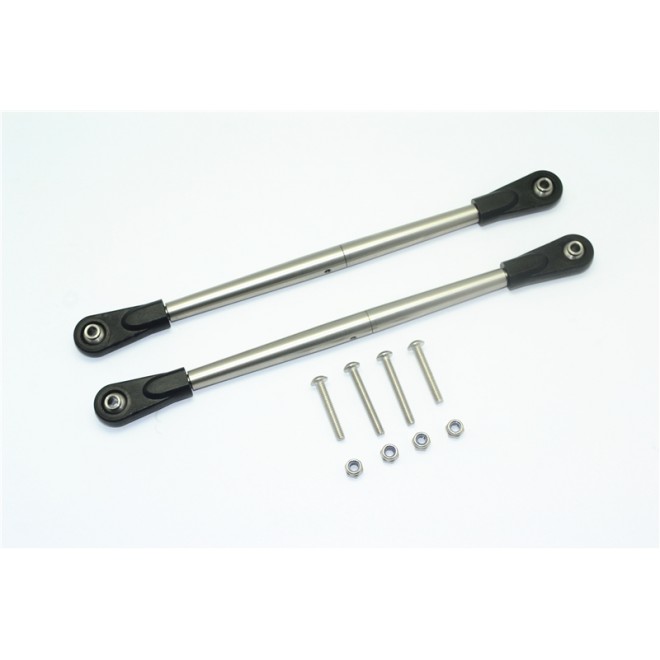 STAINLESS STEEL ADJUSTABLE REAR UPPER CHASSIS LINK TIE RODS--SB014S