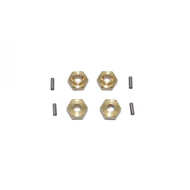 BRASS  HEX ADAPTERS 3MM THICK-8PC SET --SCX24010X/3M