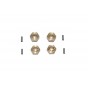 BRASS  HEX ADAPTERS 3.5MM THICK-8PC SET --SCX2410X/3.5