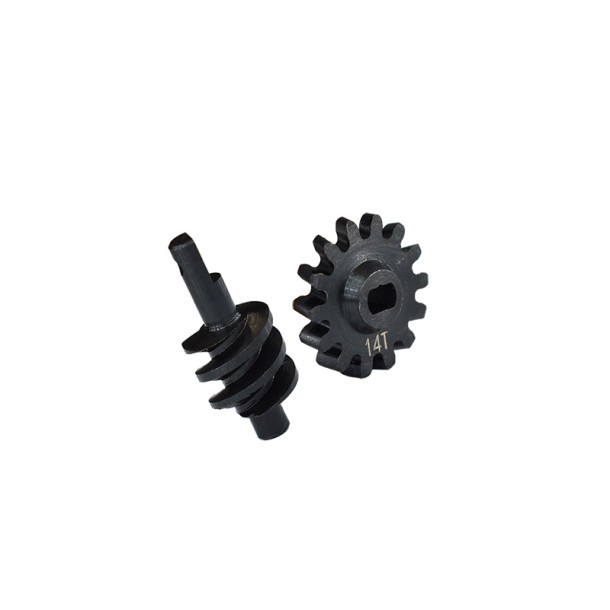 AXIAL 1/24 SCX24 MEDIUM CARBON STEEL OVERDRIVE DIFFERENTIAL WORM GEAR SET 14T--SCX2414TS