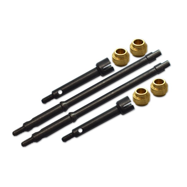 GPM Harden Steel #45 Front CVD Joint+Rear Drive Shaft + Copper Collar For SCX24--SCX2437FRS+5