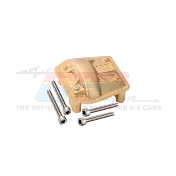 BRASS FRONT/REAR GEARBOX COVER FOR AXIAL 1/6 SCX6 