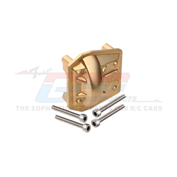 BRASS FRONT/REAR GEARBOX COVER FOR AXIAL 1/6 SCX6 