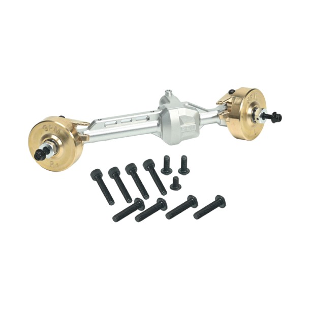 ALUMINUM 7075 BRASS FRONT STRAIGHT AXLE HOUSING FOR AXIAL 1/10 SCX10 PRO 4X4 KIT