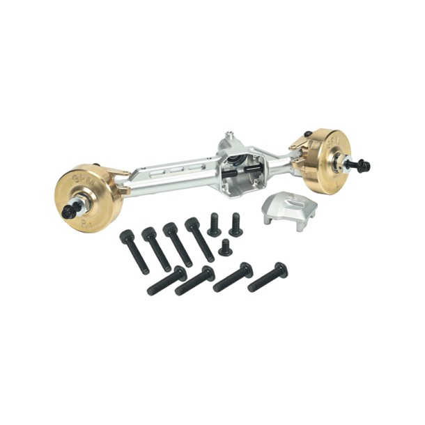 ALUMINUM 7075 BRASS FRONT STRAIGHT AXLE HOUSING FOR AXIAL 1/10 SCX10 PRO 4X4 KIT