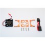 ALUMINIUM MOTOR HEATSINK WITH COOLING FAN - 1 SET (FOR SLASH 4X4 LCG VERSION)