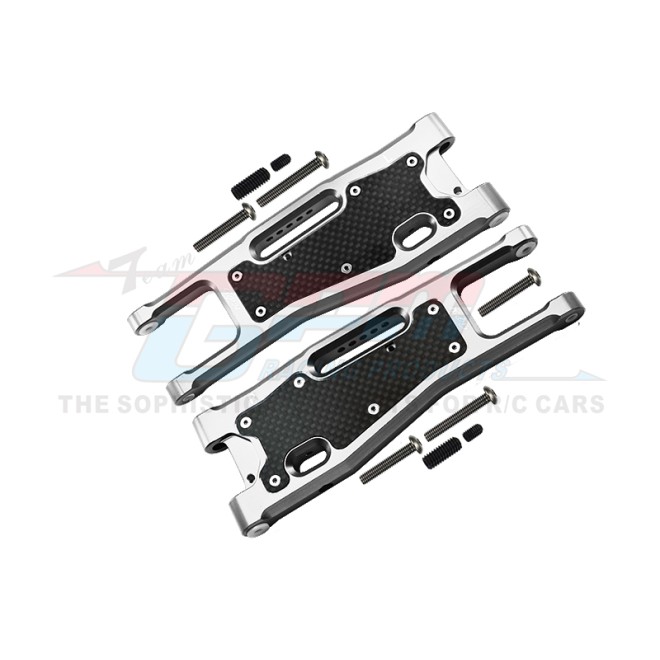 ALUMINIUM 6061-T6 FRONT LOWER ARMS+CARBON FIBRE DUST-PROOF PROTECTION PLATE--SLE055N