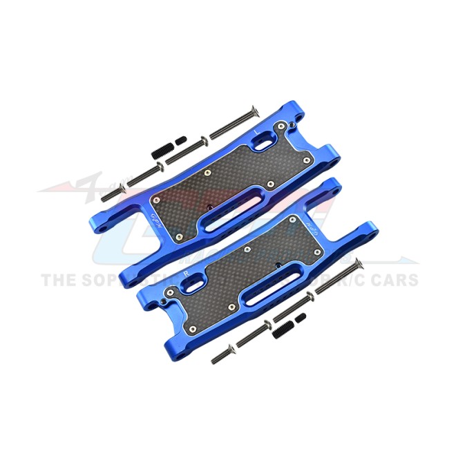 ALUMINIUM 6061-T6 REAR LOWER ARMS+CARBON FIBRE DUST-PROOF PROTECTION PLATE--SLE056N