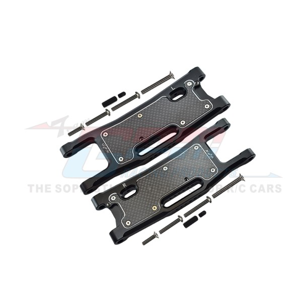 ALUMINIUM 6061-T6 REAR LOWER ARMS+CARBON FIBRE DUST-PROOF PROTECTION PLATE--SLE056N