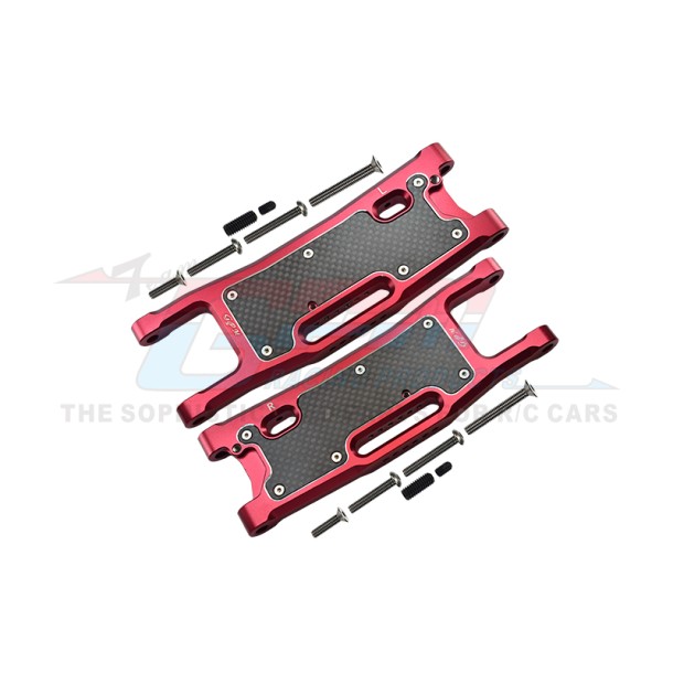 ALUMINIUM 6061-T6 REAR LOWER ARMS+CARBON FIBRE DUST-PROOF PROTECTION PLATE--SLE056N