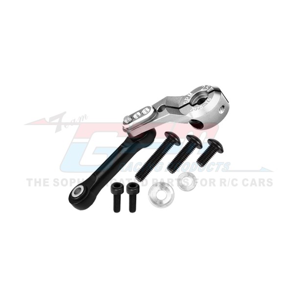 ALUMINUM 7075-T6 TIE ROD+25T SERVO HORN (SILVER INLAY VERSION)--SLE16025TN