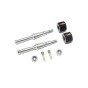 STAINLESS STEEL REAR WHEEL SHAFT W. ALUMINUM HEX ADAPTER (+2MM)--T3023SR/+2MM