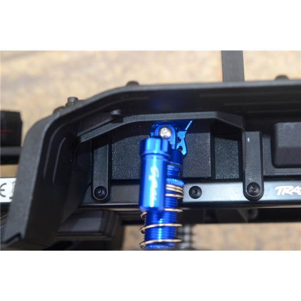 ALUMINUM ADJUSTABLE F+R DAMPER MOUNT (MULTIPLE POSITIONING HOLES) --TRX4029FRBZ