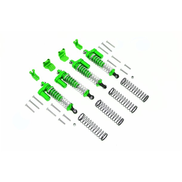 ALUMINUM  L-SHAPE PIGGY BACK SPRING DAMPERS 90MM+ADJUSTABLE DAMPER MOUNT (MULTIPLE POSITIONING HOLES) --TRX4090BZFRL