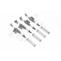 ALUMINUM  L-SHAPE PIGGY BACK SPRING DAMPERS 90MM+ADJUSTABLE DAMPER MOUNT (MULTIPLE POSITIONING HOLES) --TRX4090BZFRL