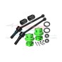 4140 CARBON STEEL FRONT/REAR CVD SHAFT (88MM) WITH 7075 ALLOY WHEEL LOCK & HEX CLAW--TS088F/RS