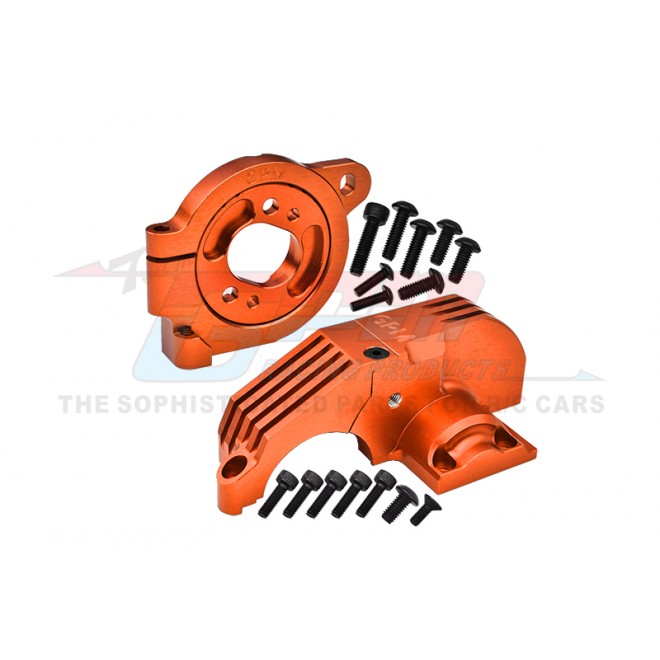 REDESIGNED 7075 ALLOY ADJUSTABLE MOTOR MOUNTS & MAIN GEAR COVER--TS1838