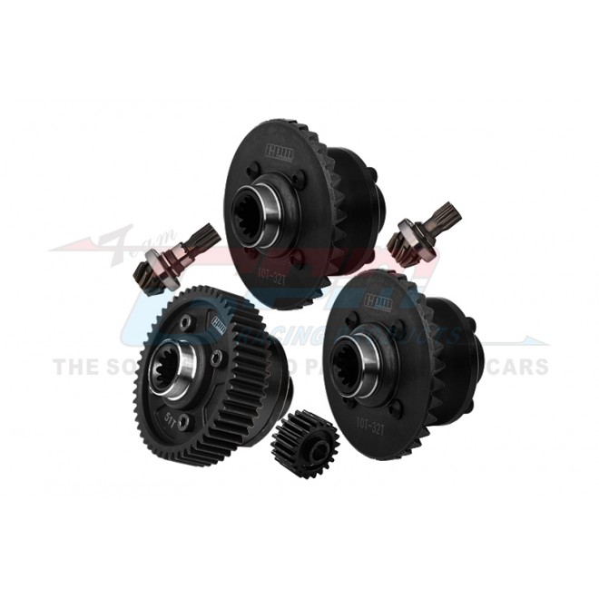 4140 MEDIUM CARBON STEEL +7075 ALLOY FRONT & CENTER & REAR COMPLETE DIFFERENTIAL--TXM1251