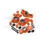 7075 ALLOY FRONT OVERSIZED STEERING BLOCKS & REAR HUB STUB AXLE CARRIERS WITH THREE OVERSIZE BEARING--TXM2122N