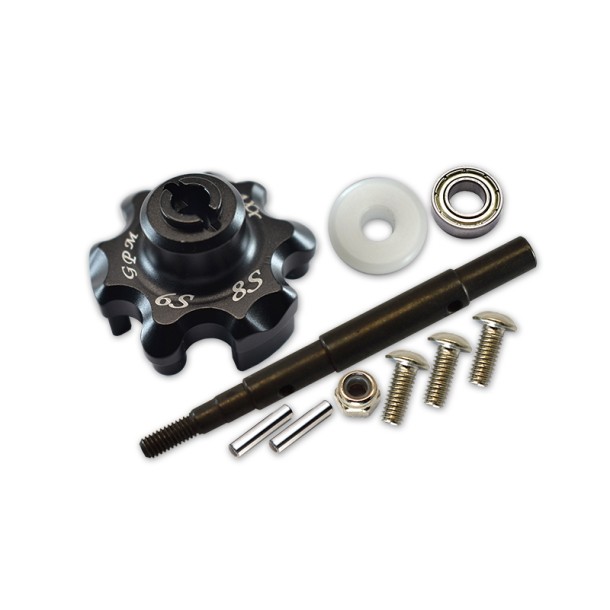 ALUMINUM TRASMISSION CUSH DRIVE HOUSING WITH DRIVE INPUT SHAFT--TXM8035S