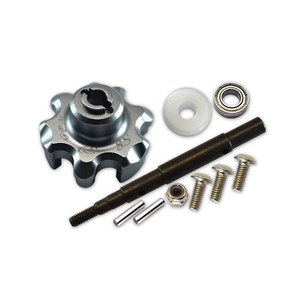 ALUMINUM TRASMISSION CUSH DRIVE HOUSING WITH DRIVE INPUT SHAFT--TXM8035S